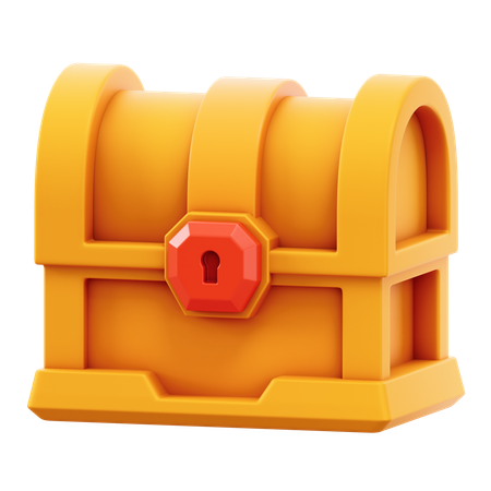 Caja del tesoro  3D Icon