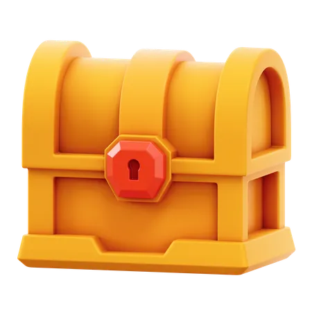Caja del tesoro  3D Icon