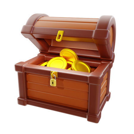 Cofre del tesoro  3D Icon