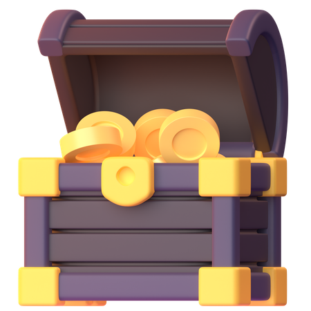 Cofre del tesoro  3D Icon