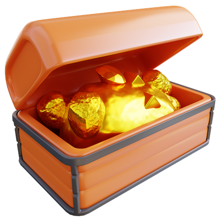 Cofre del tesoro  3D Icon