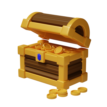 Cofre del tesoro  3D Icon