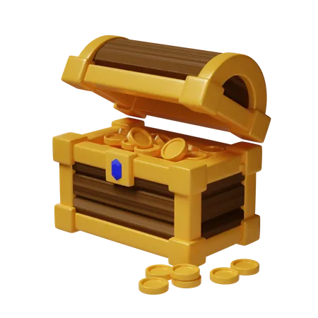 Cofre del tesoro  3D Icon