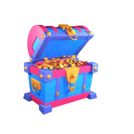 Cofre del tesoro  3D Icon