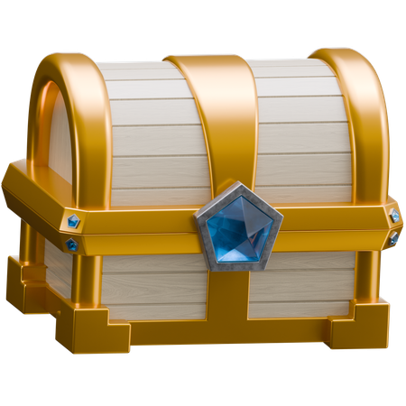 Cofre del tesoro de madera  3D Icon