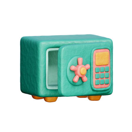 Cofre digital  3D Icon