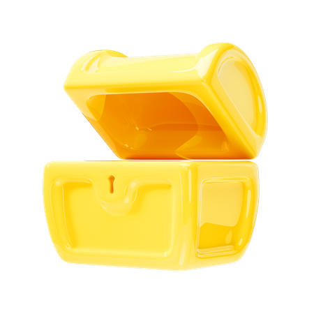 Cofre dorado  3D Icon