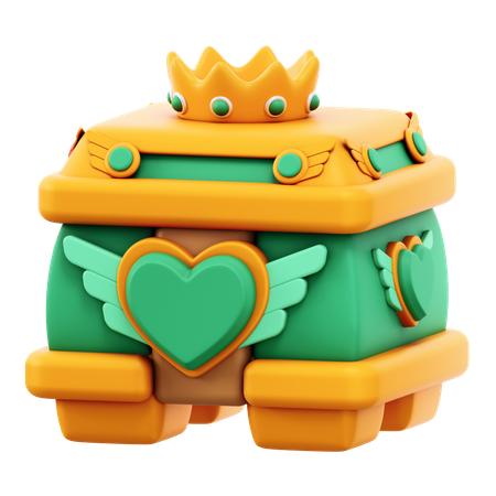 Cofre salvavidas  3D Icon