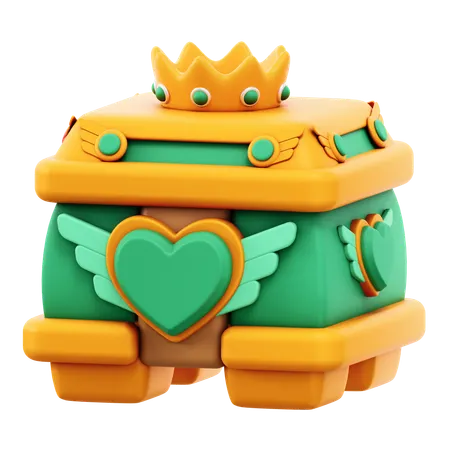 Cofre salvavidas  3D Icon