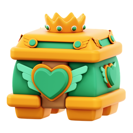Cofre salvavidas  3D Icon