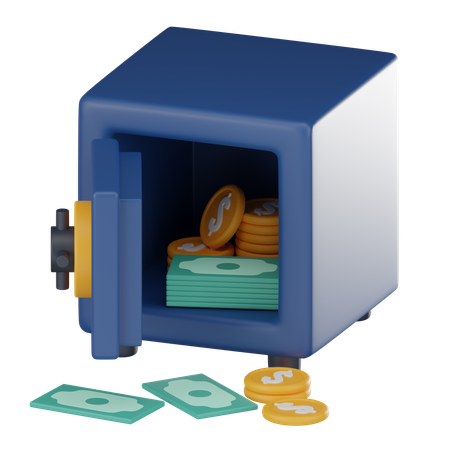 Caixa de dinheiro  3D Icon