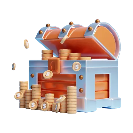 Caixa de dinheiro  3D Icon