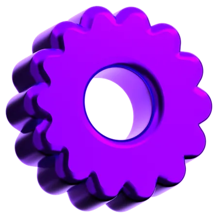 Cog Abstract Shape  3D Icon