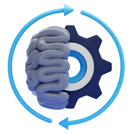 Cognitive Feedback Loop  3D Icon