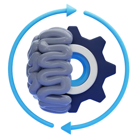 Cognitive Feedback Loop  3D Icon