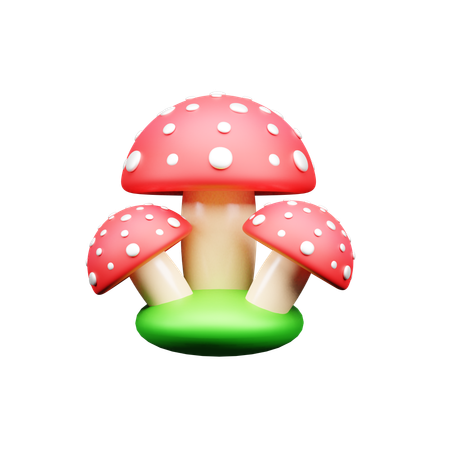 Cogumelo  3D Icon