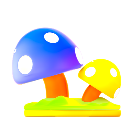 Cogumelo  3D Icon