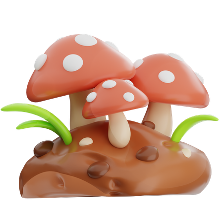 Cogumelo  3D Icon