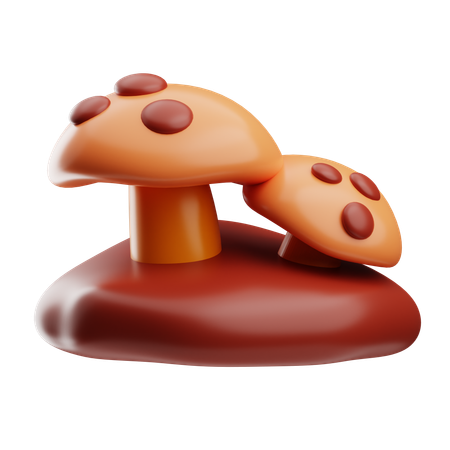 Cogumelo  3D Icon