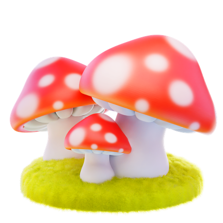 Cogumelo  3D Icon