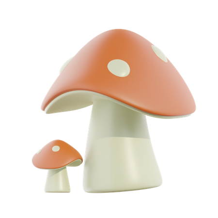Cogumelo  3D Icon