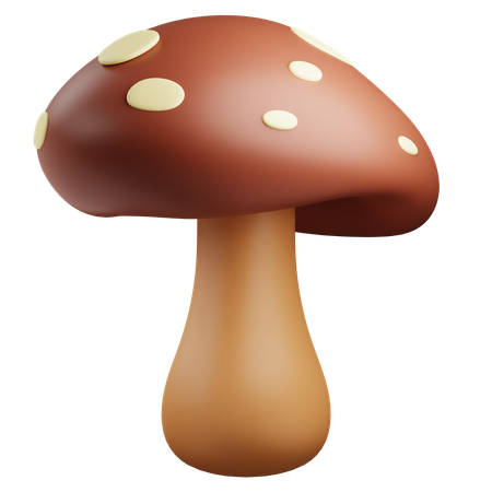 Cogumelo  3D Icon