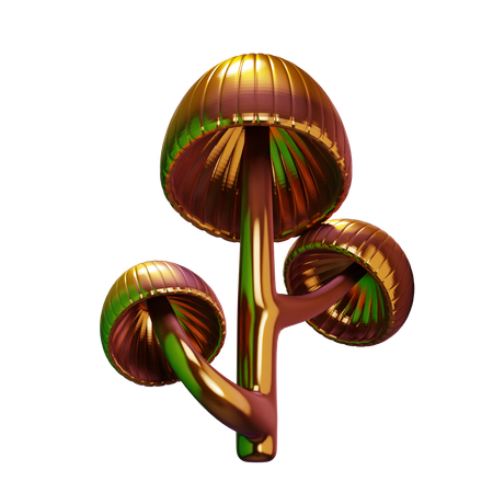 Cogumelo dourado  3D Icon