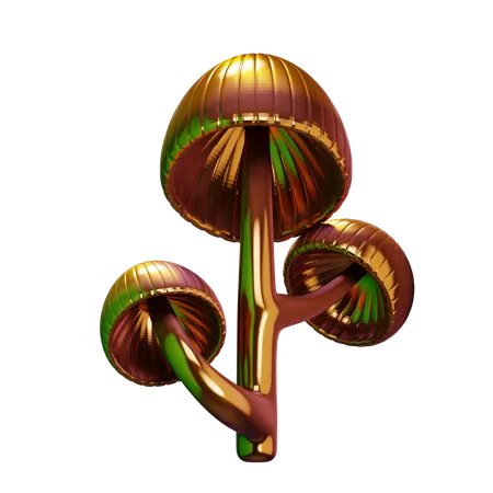 Cogumelo dourado  3D Icon