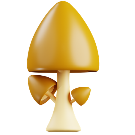 Cogumelo marrom  3D Icon