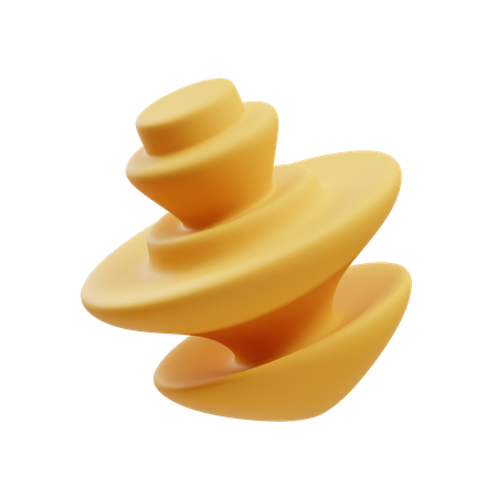 Cogumelo de pilha invertida  3D Illustration