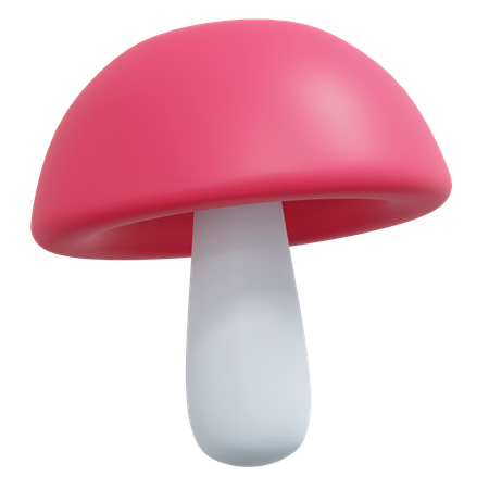 Cogumelo vermelho  3D Icon
