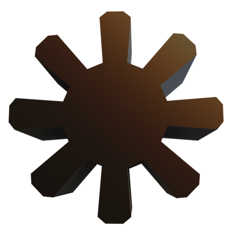 Cogwheel Abstract  3D Icon