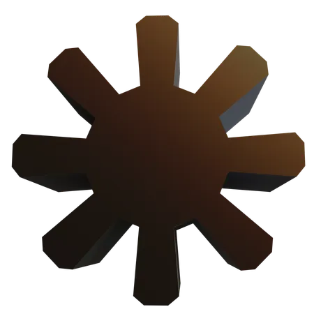 Cogwheel Abstract  3D Icon