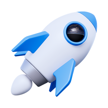 Cohete  3D Icon