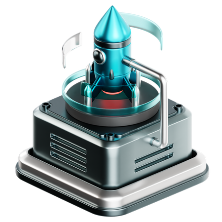 Cohete  3D Icon