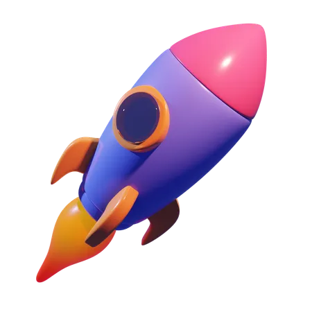 Cohete Del Paquete De Iconos 3 D De Kid Toys 3D Icon
