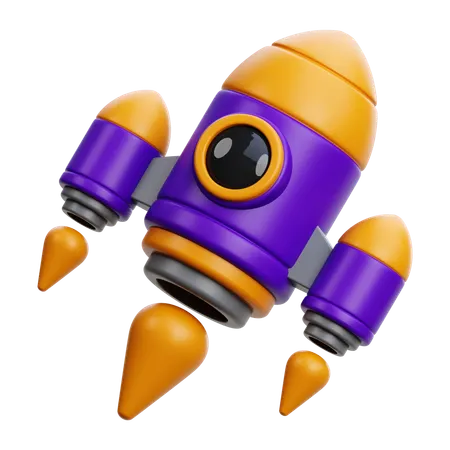 Cohete  3D Icon