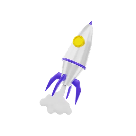 Cohete  3D Illustration