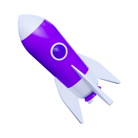 Icono De Burbuja De Cohete 3 D 3D Icon