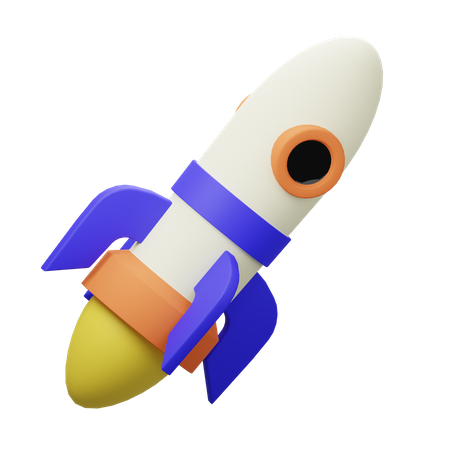 Cohete  3D Icon