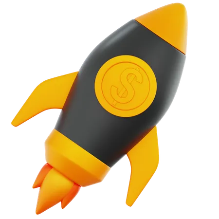 Cohete de inicio  3D Icon