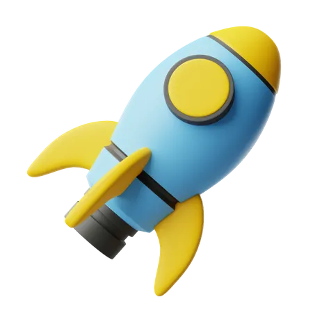 Cohete de juguete  3D Icon
