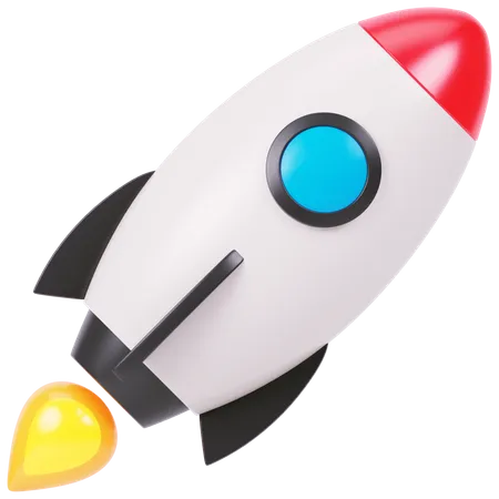 Cohete espacial  3D Icon