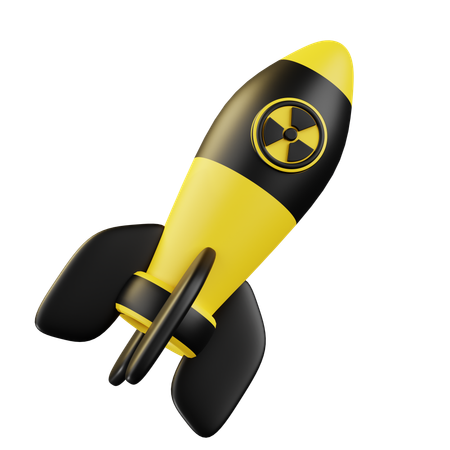 Cohete nuclear  3D Icon