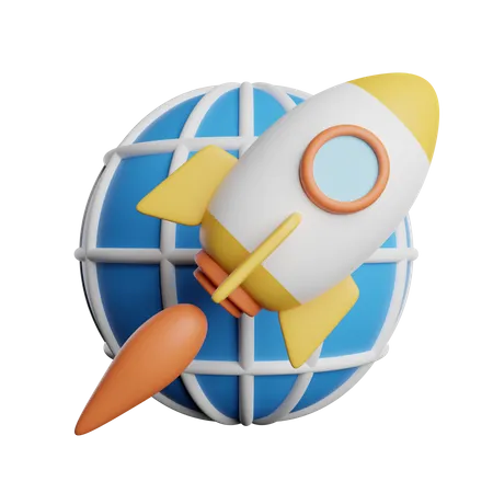 Cohete terrestre  3D Icon