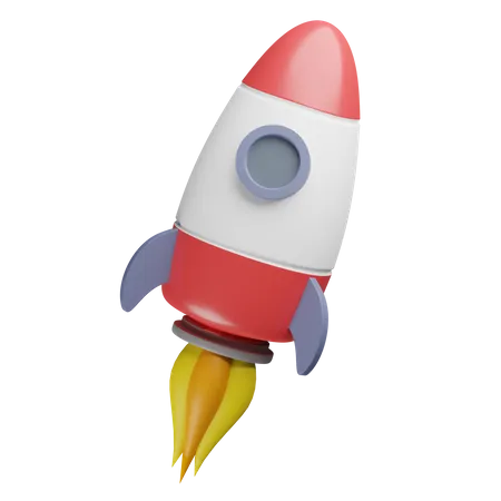 Un Lanzamiento De Cohete 3D Illustration