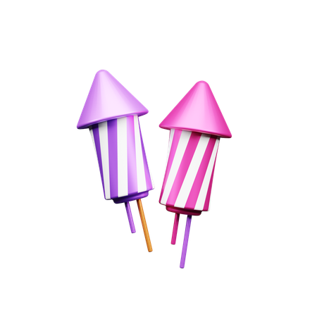 Cohetes  3D Icon
