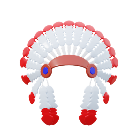 Coiffe de plumes  3D Icon