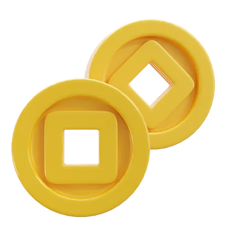 동전  3D Icon