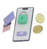 Coin And Smartphone